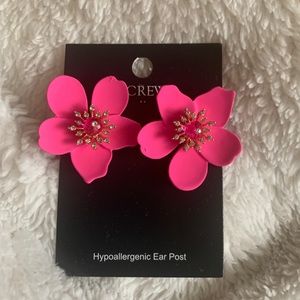 NWT JCrew Floral Statement Stud Earrings